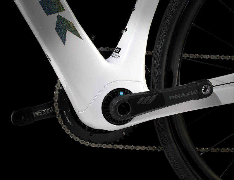 Trek Domane+ SLR 9 Dura-Ace Di2 Electric Road Bike 2024 in Crystal White-5